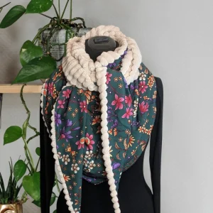 Chèche écharpe triangle | HIVER | Pétale forêt