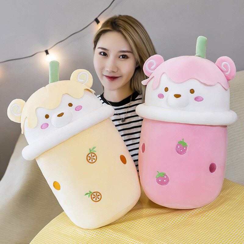 Bubble Tea – Ours en peluche Rose de 25-40cm – Image 3