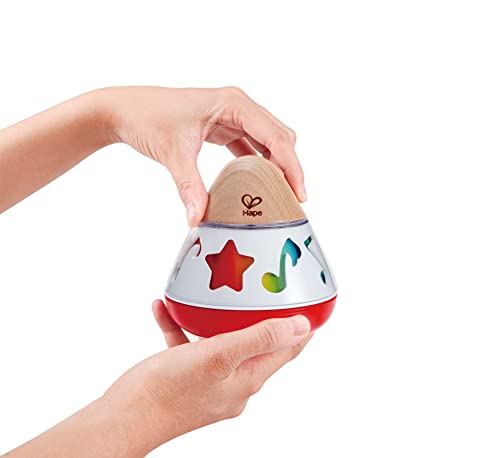 Hape Boîte à Musique Bébé en Bois – Boîte à Musique à Remonter, Musique Douce et Notes Colorées – Jeux d’Éveil en Bois pour Bébé Fille et Garçon – Jouets Sensoriels Premier Âge – Image 5