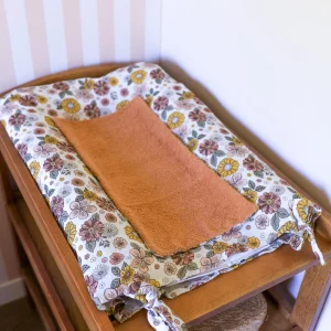 Housse matelas à langer fleuris Sofia