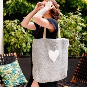 Sac cabas moumoute grise