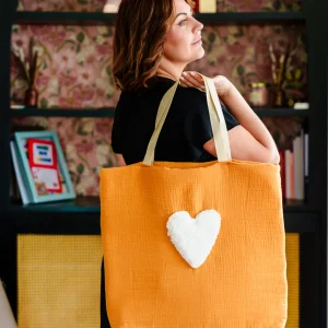 Sac cabas double gaz camel