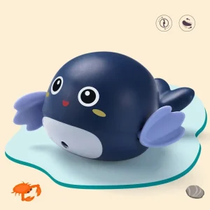 Jouet Baignoire Bebe Dauphin Bleu