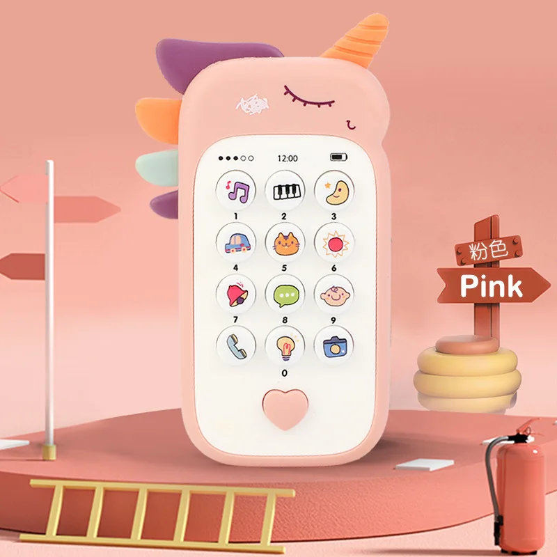 Telephone jouet bebe Rose