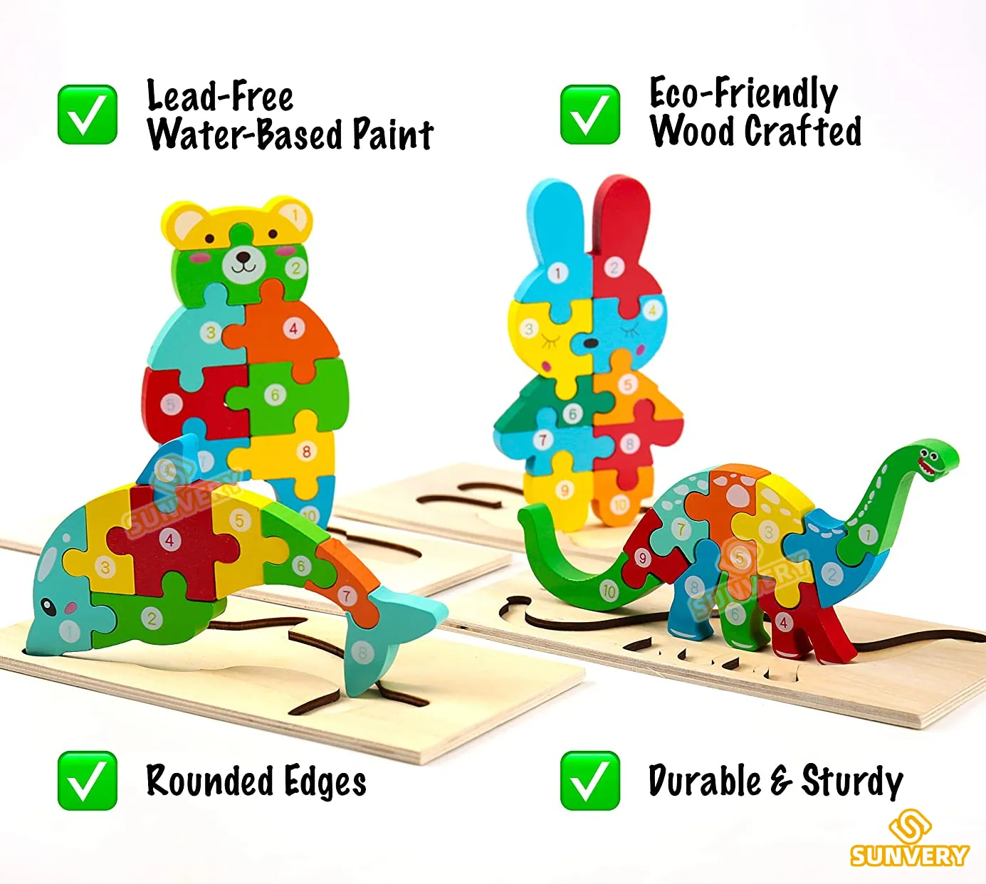 Jouets éducatifs – Puzzle Montessori 2-5 ans – Image 5
