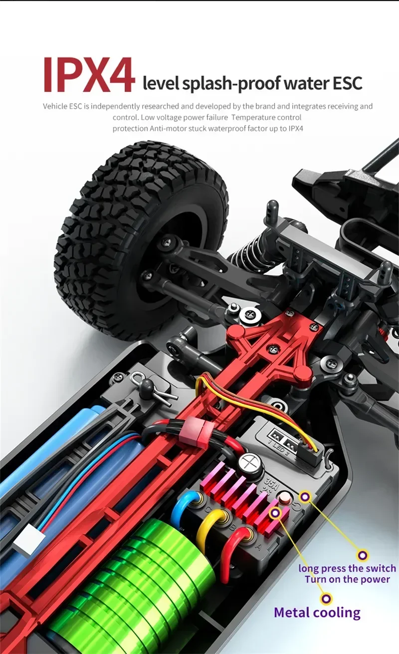 Voiture Télécommandée 16103 PRO 1:16 : 4×4 Brushless à 70km/h – Image 9