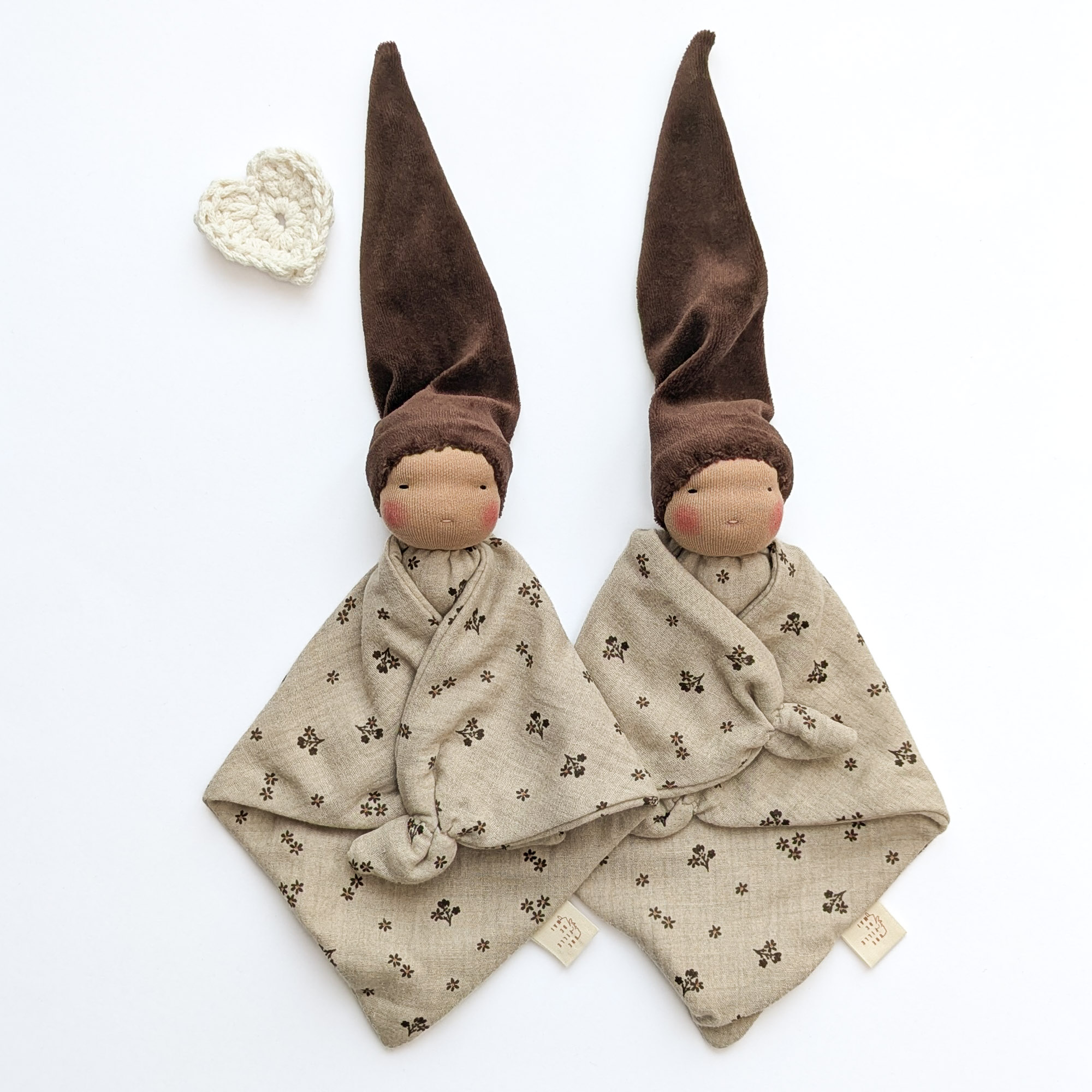 Doudou Waldorf Simply (Fleur Chocolat) – Image 2