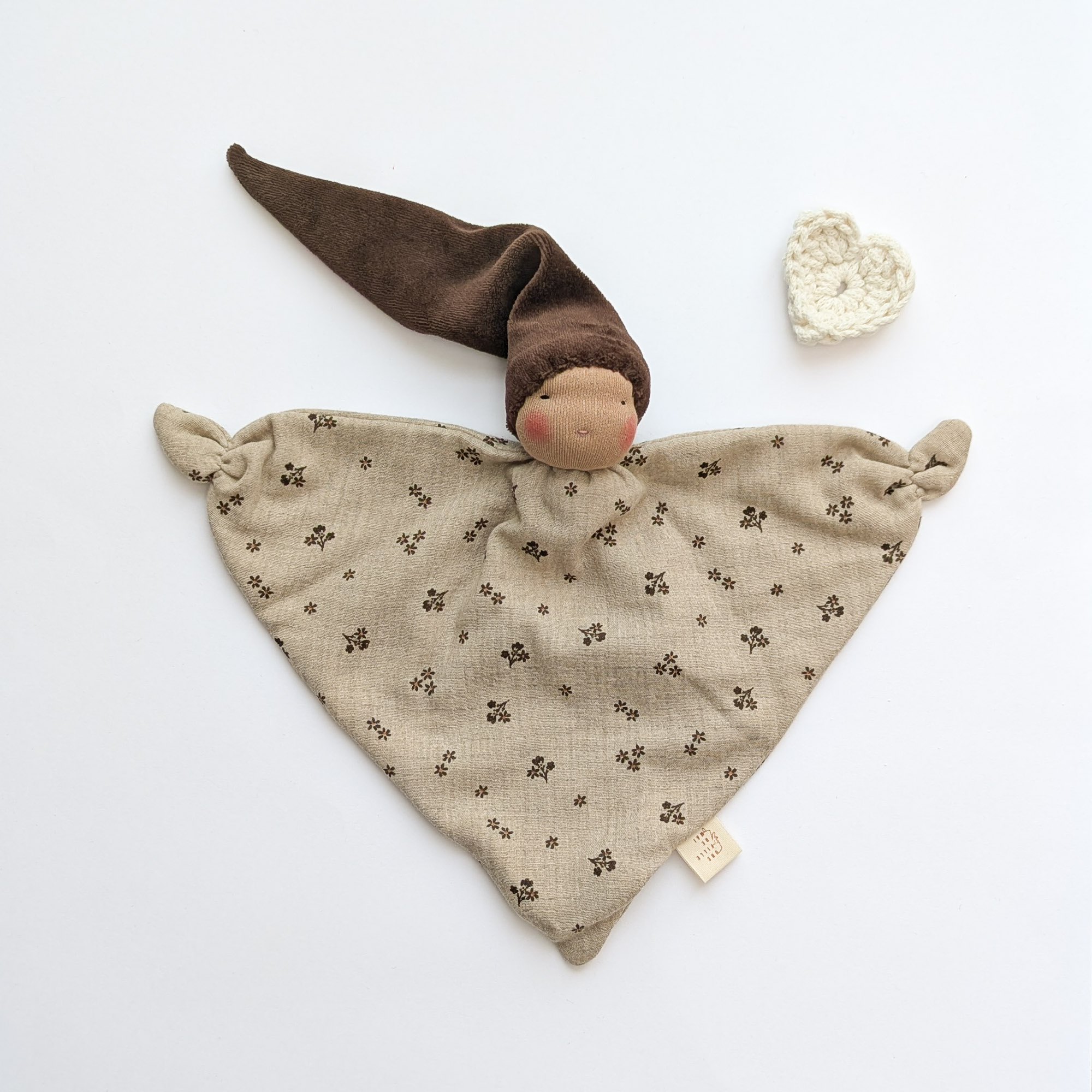 Doudou Waldorf Simply (Fleur Chocolat) – Image 3