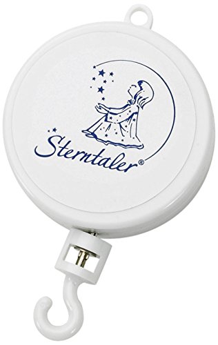 Sterntaler Boîte à Musique Interchangeable, Berceuse de Brahms, Convient dès la Naissance, Mobile, 10 x 7 x 2,2 cm, Blanc