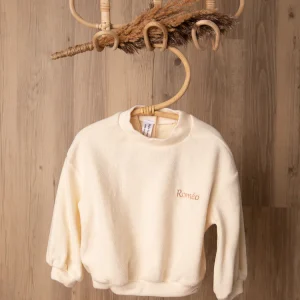 Sweat Bébé beige avec broderie
