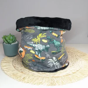 Tour de cou, Snood enfant – Dinosaure skate – Fait main