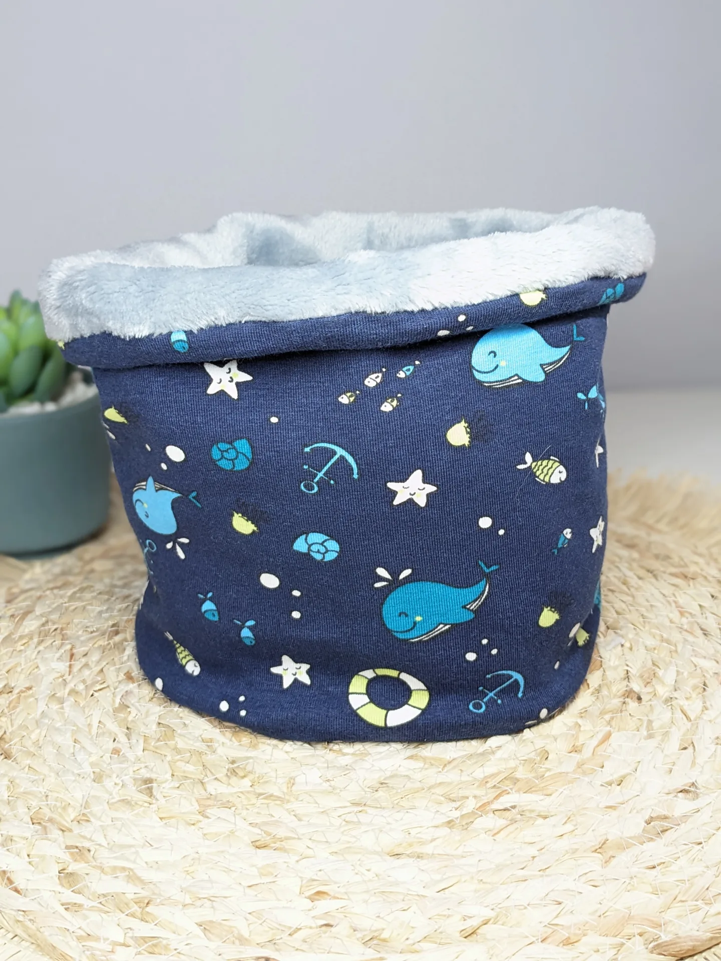 Tour de cou, Snood enfant – Baleine – Fait main