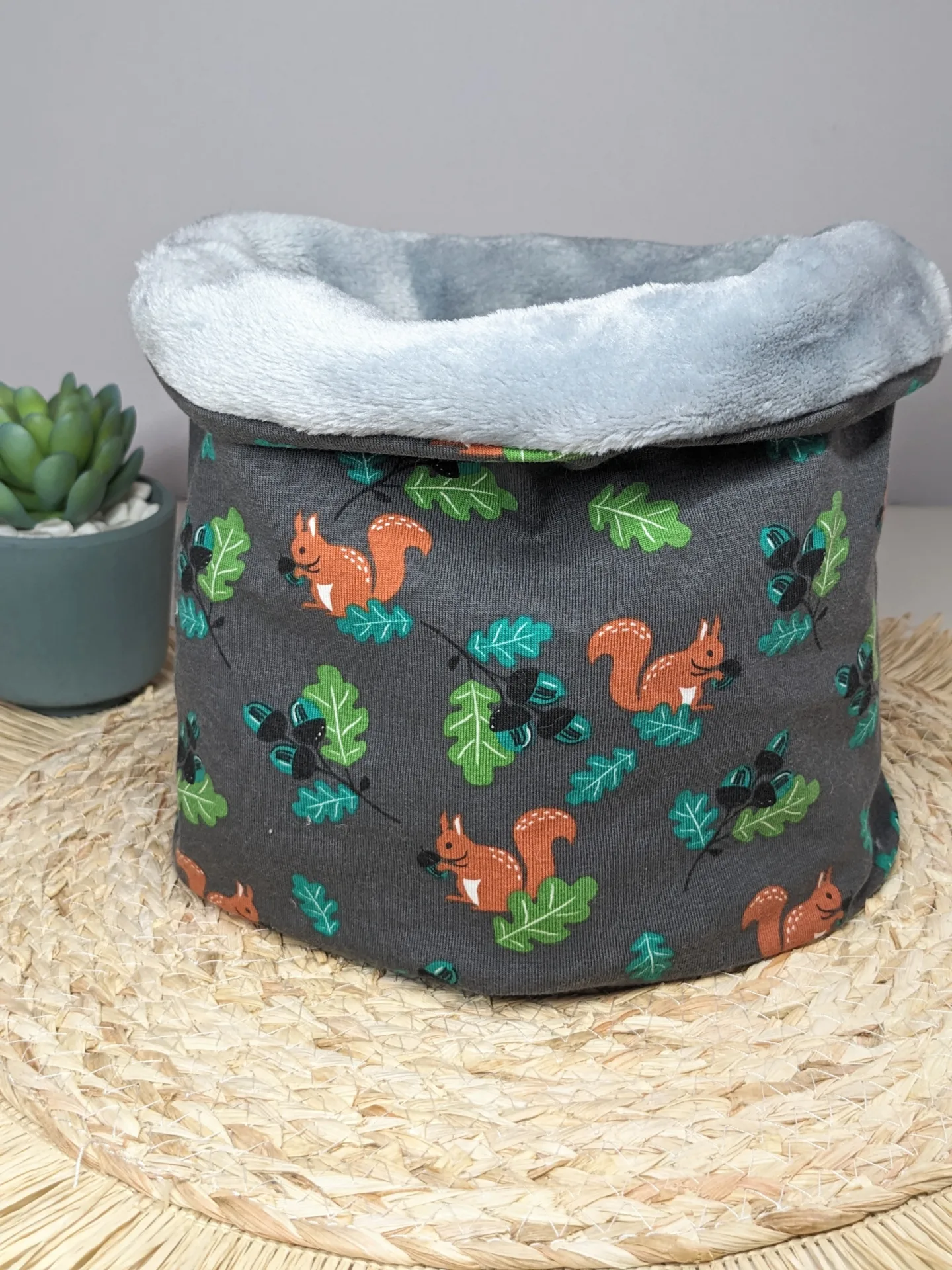 Tour de cou, Snood enfant – Ecureuil – Fait main – Image 2