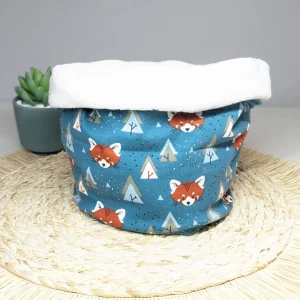 Tour de cou, Snood enfant – Panda roux – Fait main