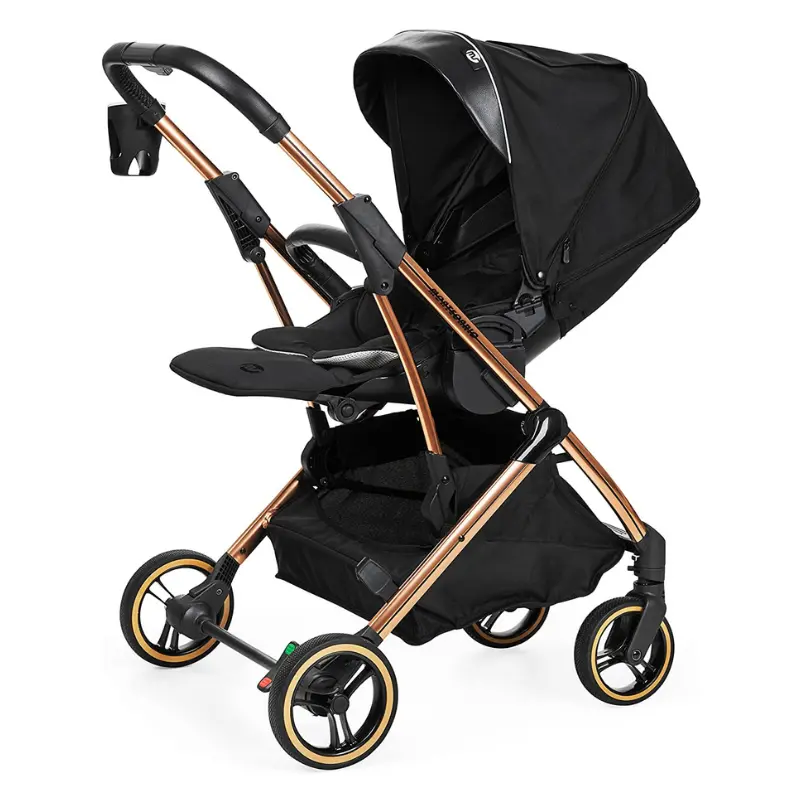 Poussette Montecatlo REVERSIBLE Noir Gold – MS – Image 2