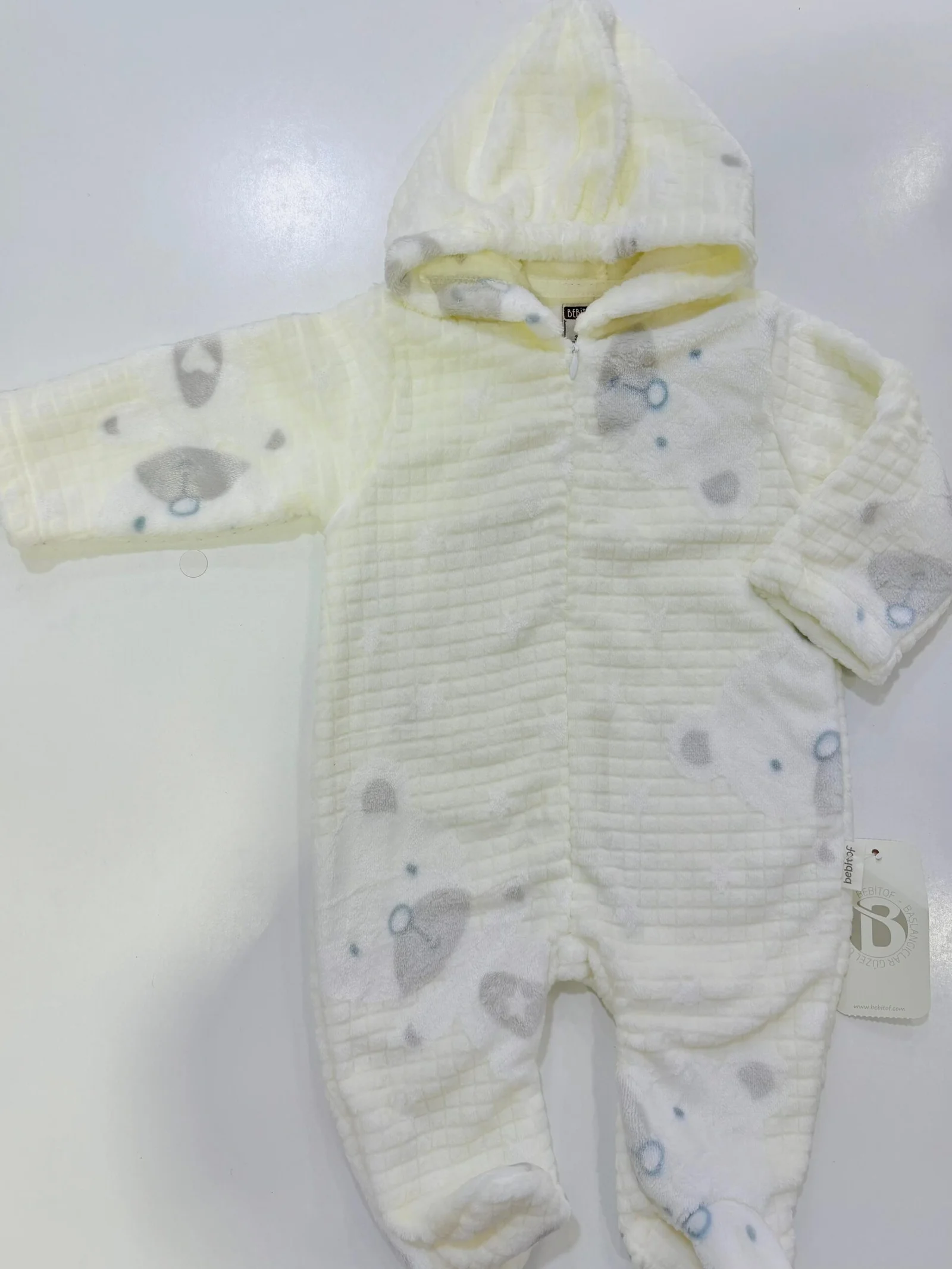 Combinaison chaude à capuche pour bébé – Image 3