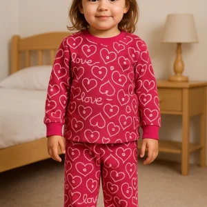 Pyjama Hiver – Motif Cœurs Love