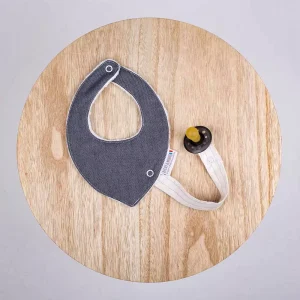 Bandana / Attache tétine Coton BIO Fait Main – Nimes