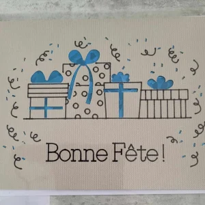 Carte de Noël – Cadeaux