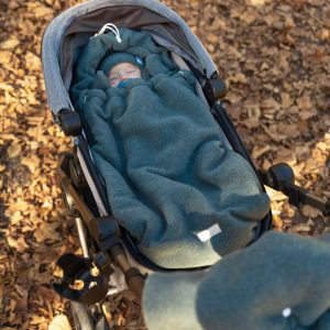Chancelière 3in1 en laine mérinos Bleu Canard – MotulinKa