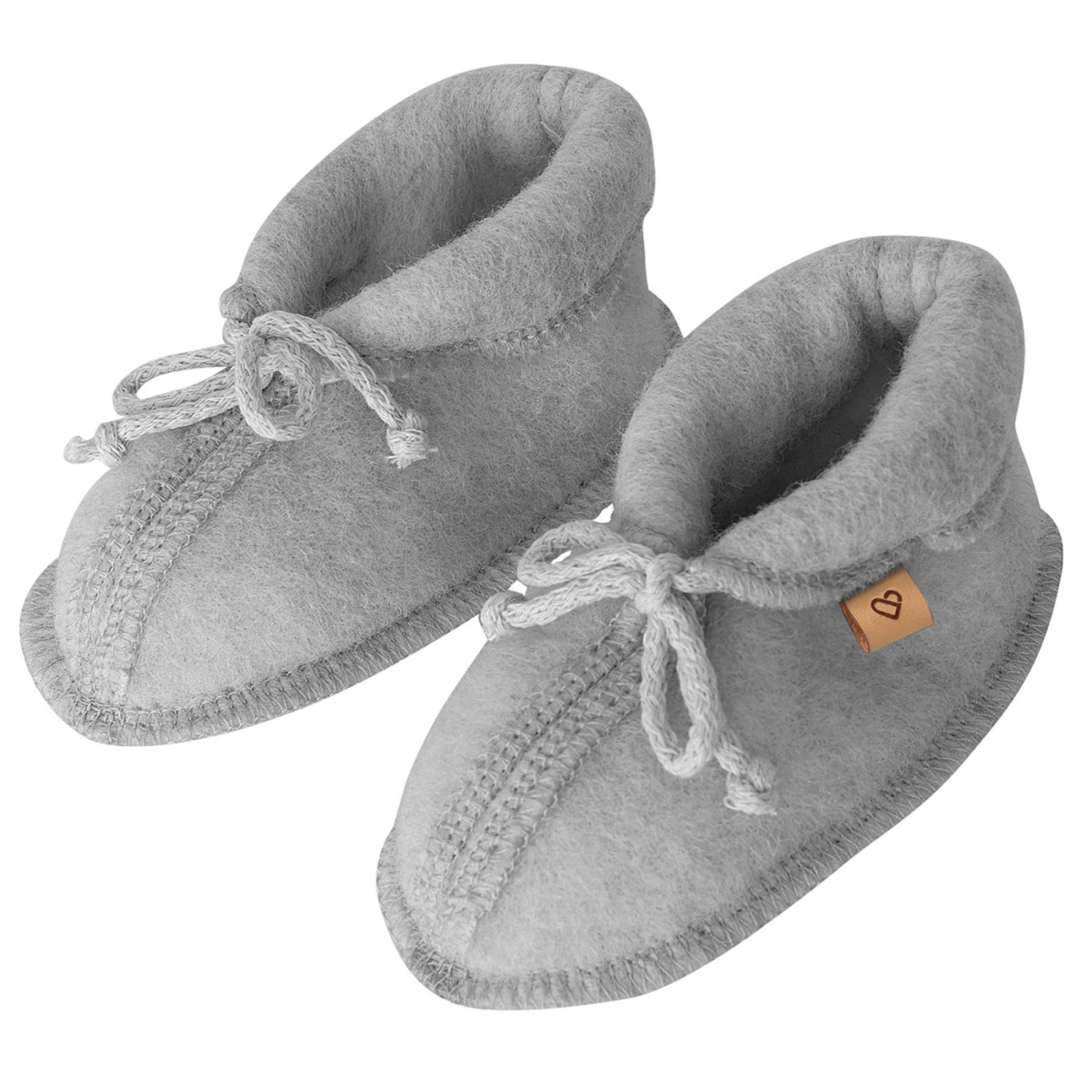 Chaussons bébé en laine Sierra Grey – Zaffiro