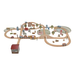 Circuit de train en bois XL – Little Dutch