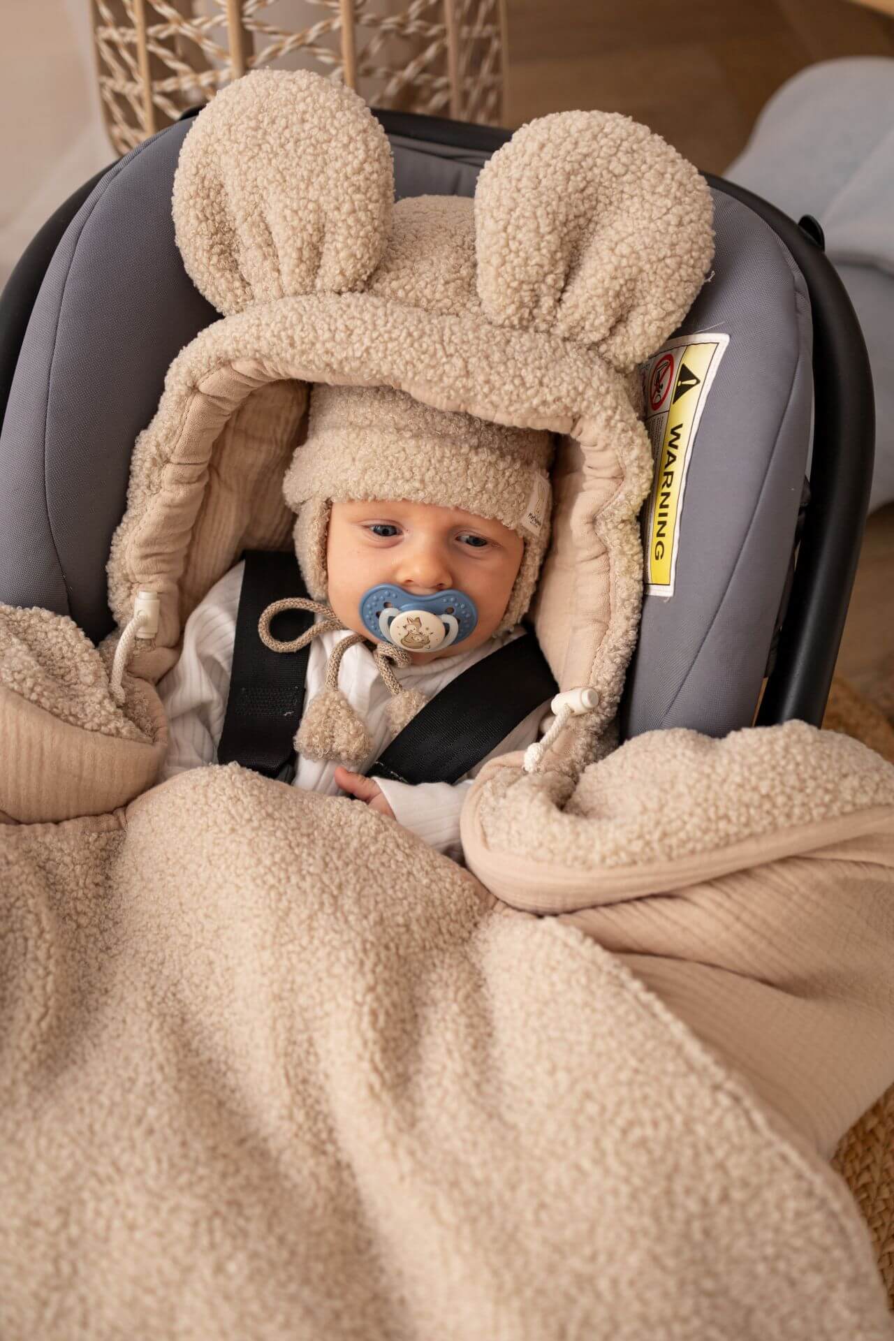 Couverture siege auto Plush Beige – MotulinKa – Image 3