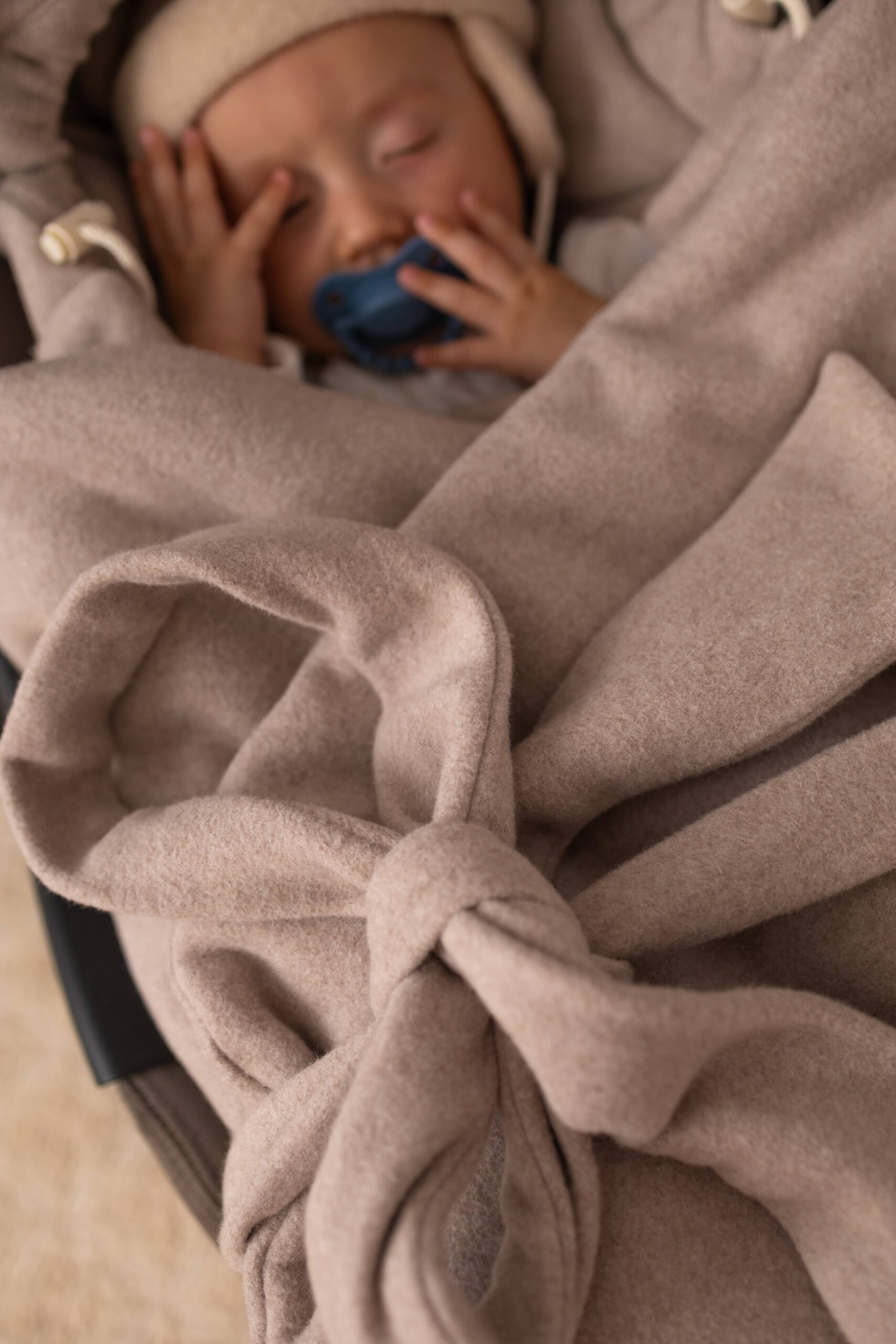 Couverture siege auto Coton Organique Beige – MotulinKa – Image 5