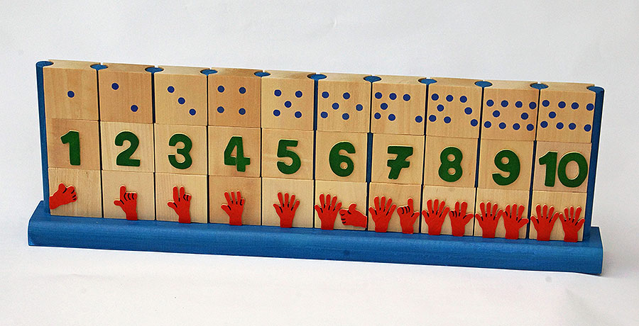 Cubes apprentissage des chiffres