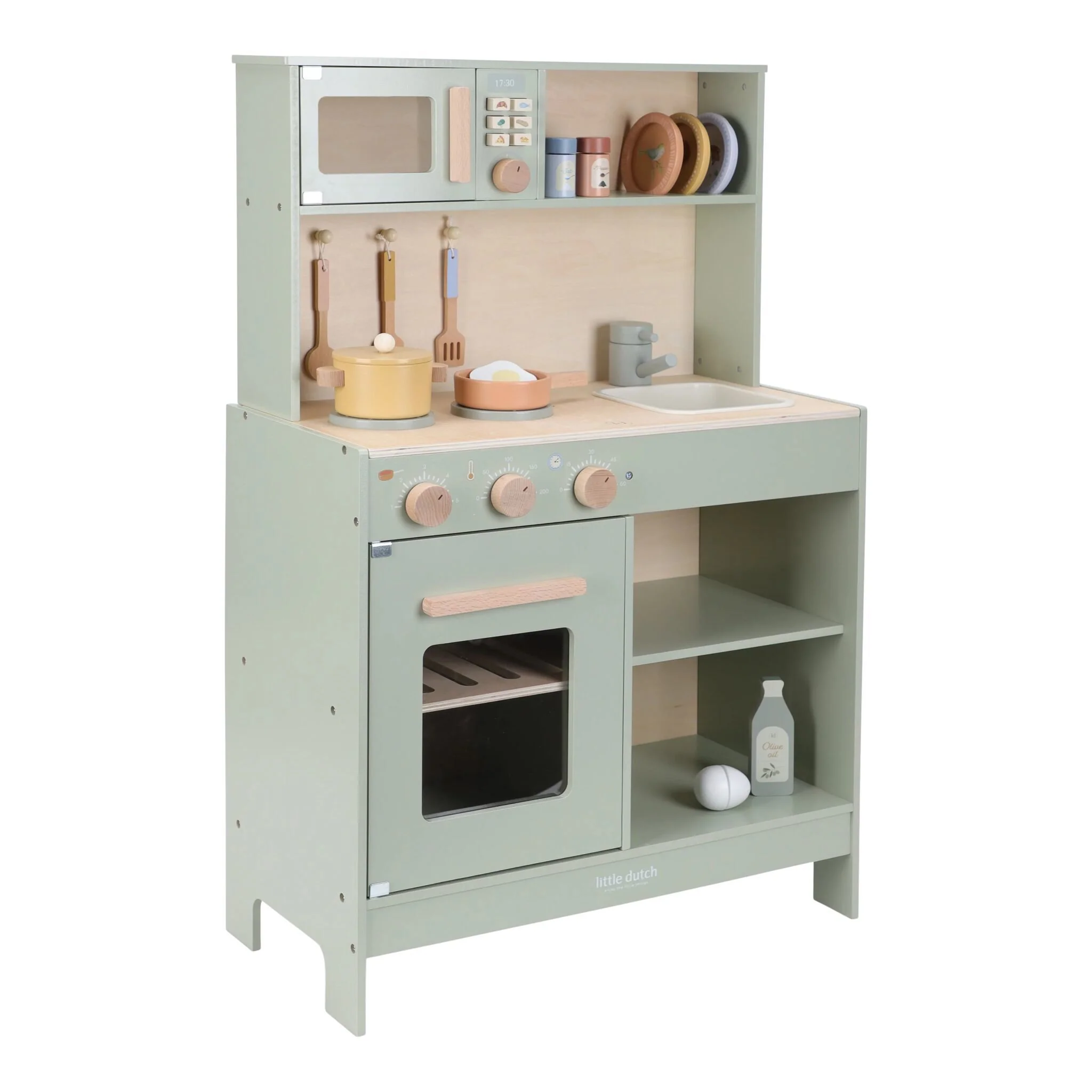 Cuisine en bois pour enfants Vert – Little Dutch – Image 2