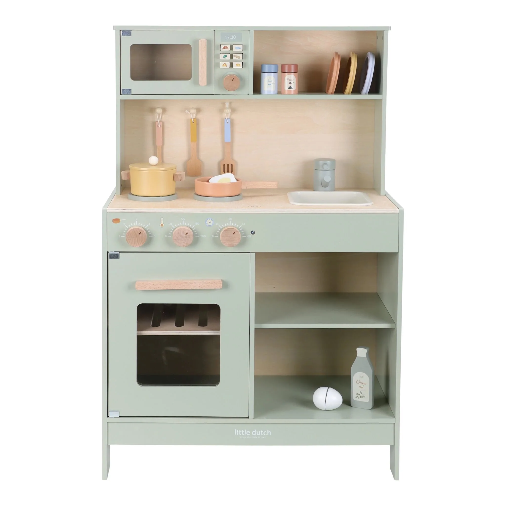 Cuisine en bois pour enfants Vert – Little Dutch