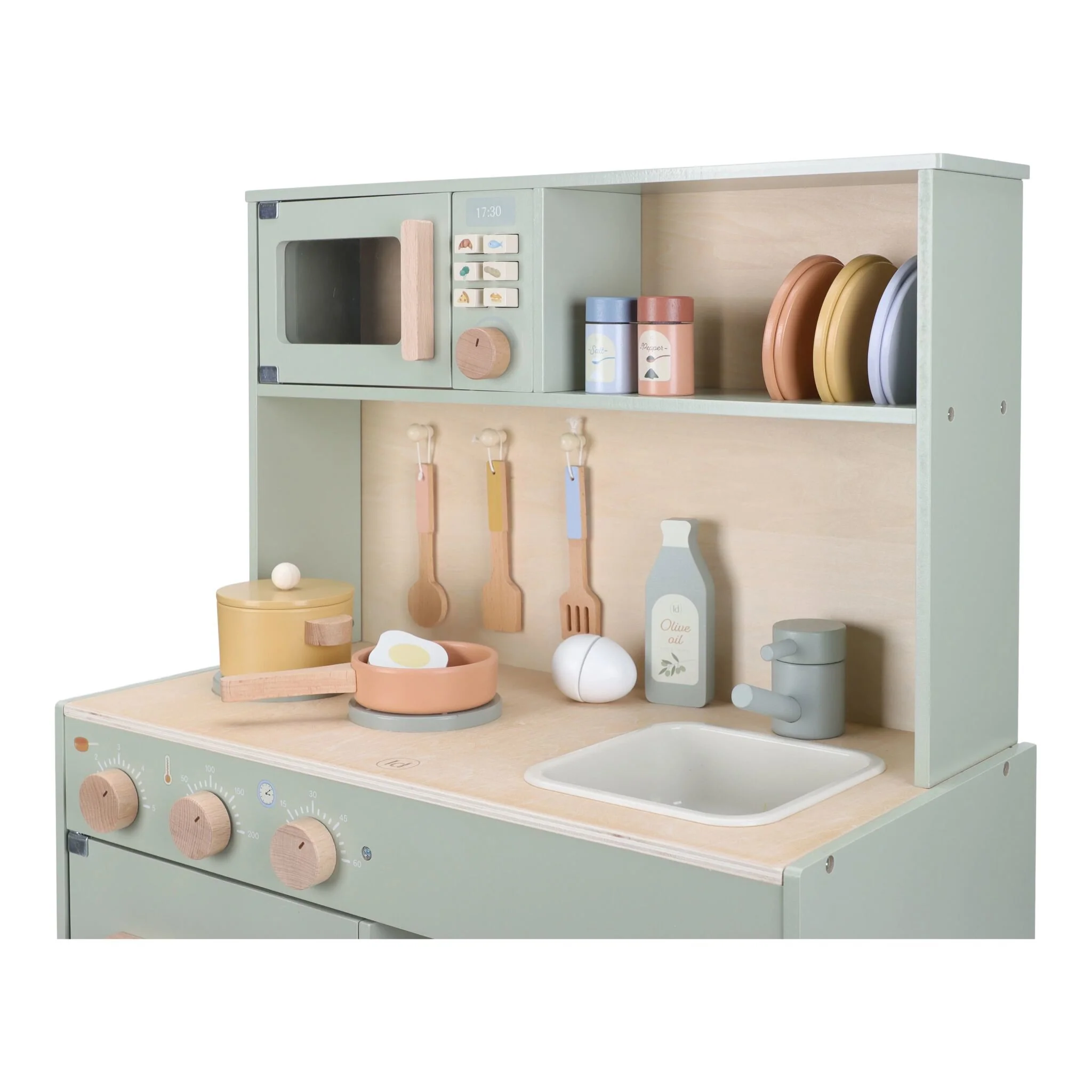 Cuisine en bois pour enfants Vert – Little Dutch – Image 3