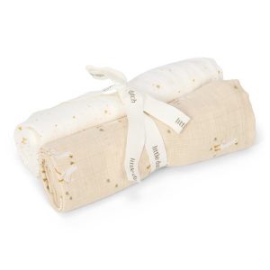 Ensemble de 2 langes en mousseline Petite Oie – Little Dutch