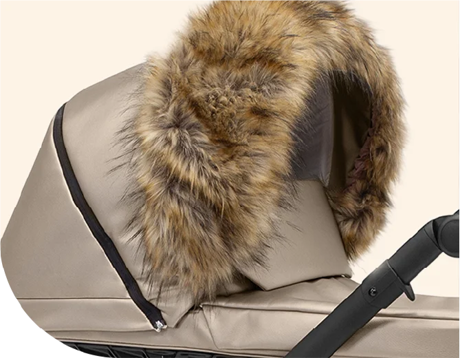 Fourrure universelle KUNERT pour poussette – élégance et confort hivernal