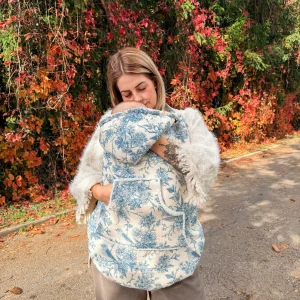 Couverture de portage bird bleu
