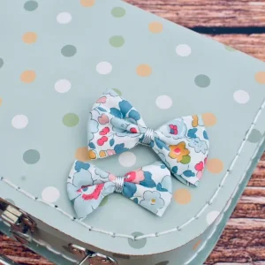 Barrette nœud Liberty Betsy porcelaine