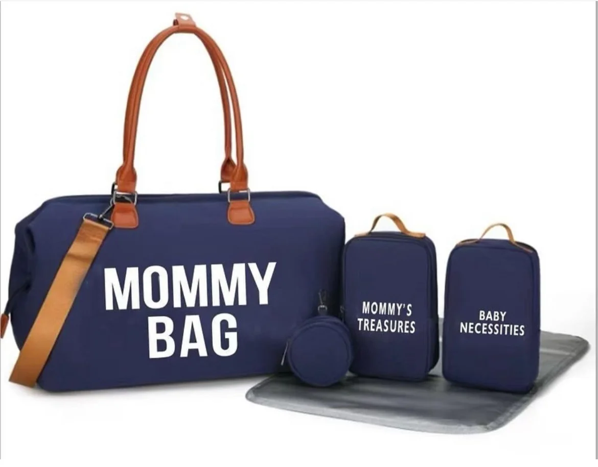 Sac à langer Mommy Bag + 2 Trousses + porte sucette