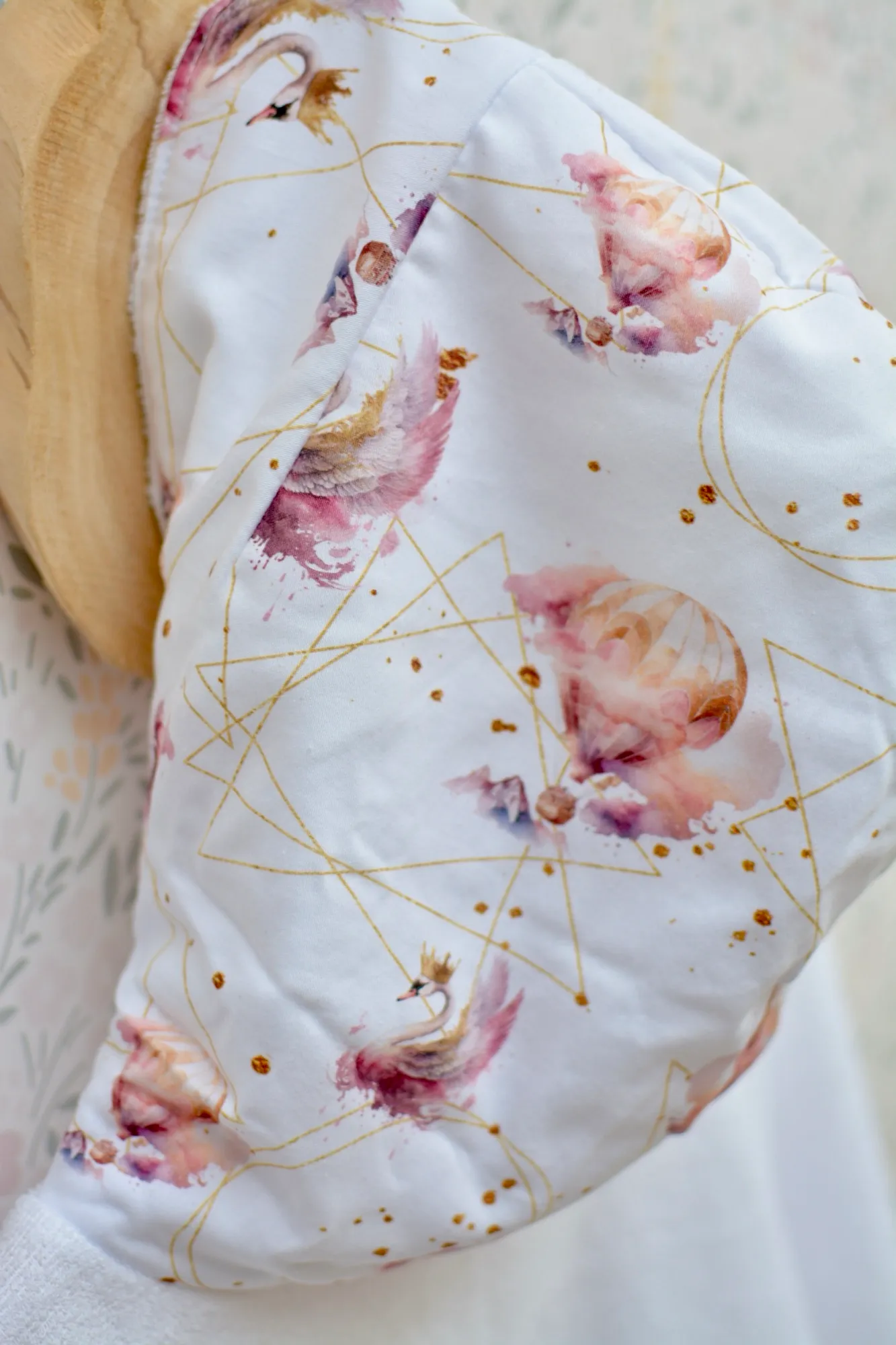 Poncho de bain enfant Cygnes – Image 4