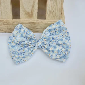Maxi barrette nœud Liberty Mitsi bleu