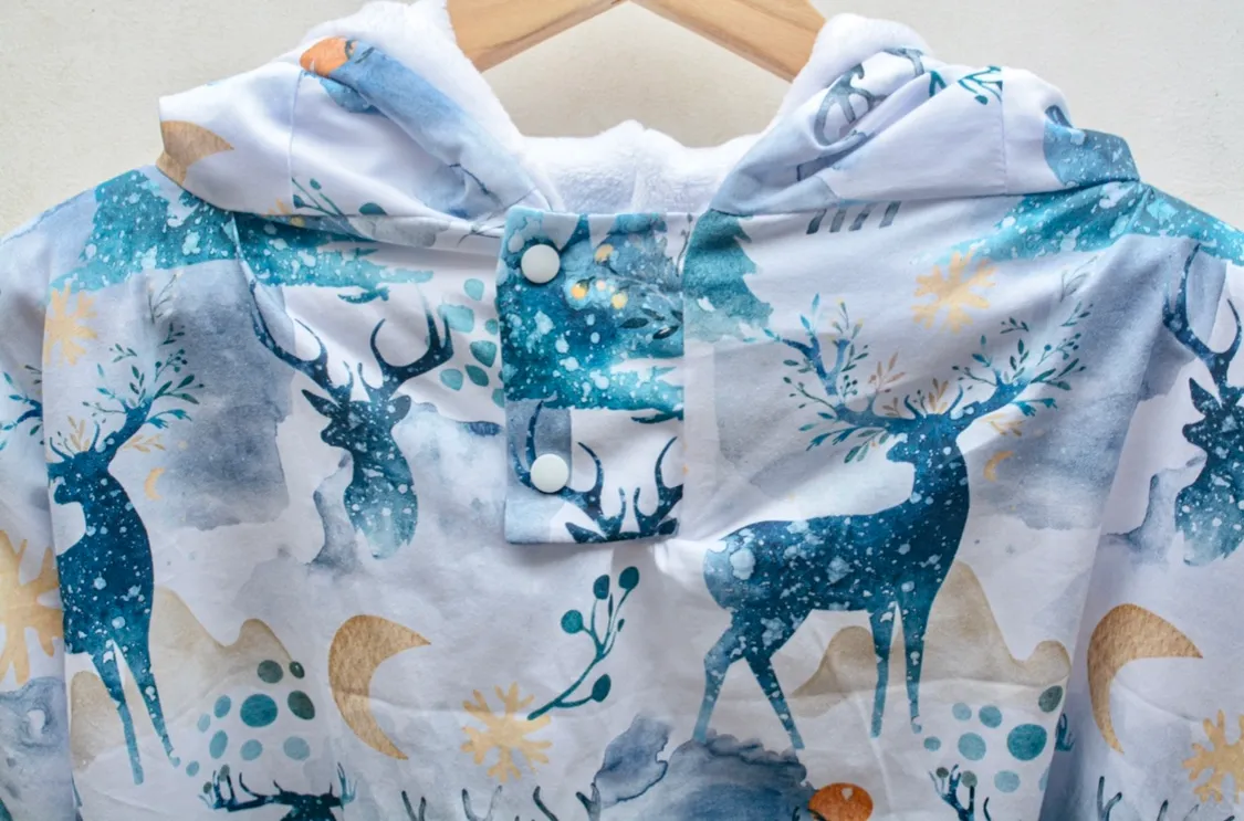 Poncho cocooning taille adulte – MOTIFS AU CHOIX – Image 3