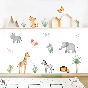 Stickers les mignons animaux de la savane