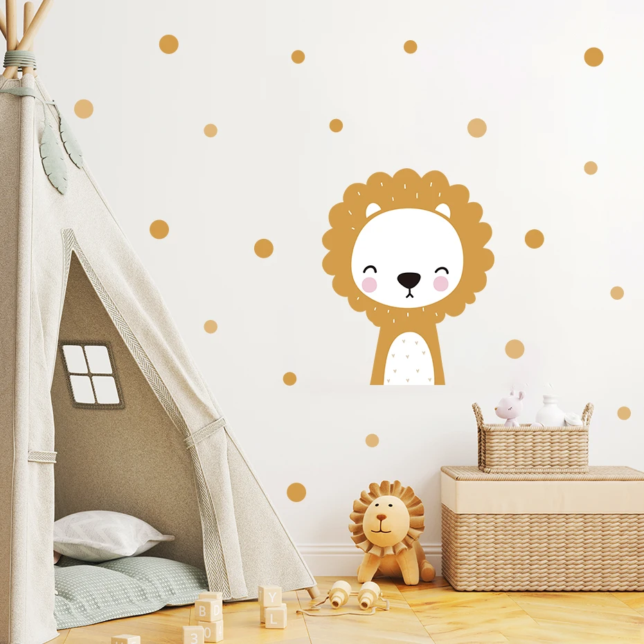 Stickers le lion et la girafe