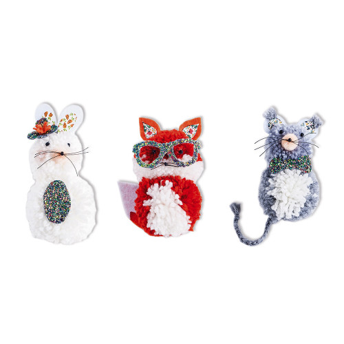 Kit créatif – Pompons 3 petits animaux – Image 3