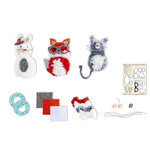 Kit créatif – Pompons 3 petits animaux – Image 6