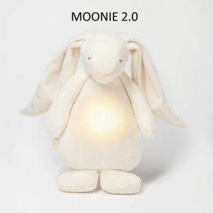 Lapin peluche fredonnant Moonie avec veilleuse – Cream 2.0