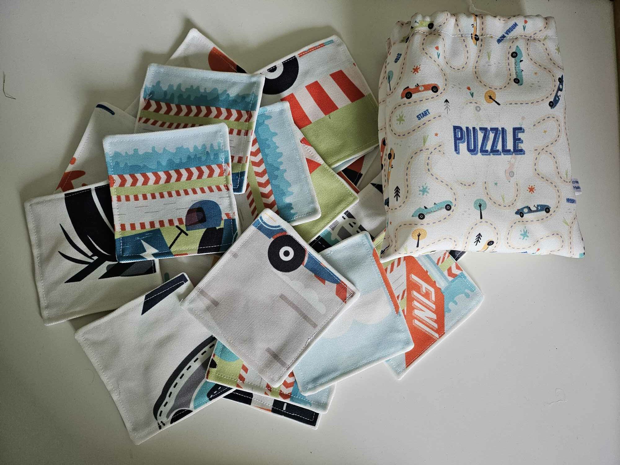 PUZZLE ENFANT course de voiture