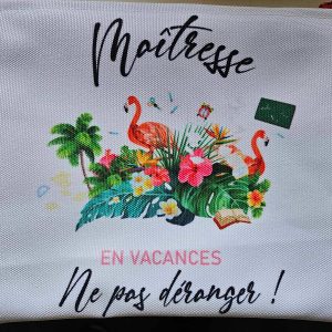Pochette » maitresse en vacances »