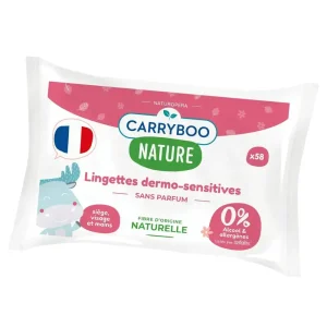 Carryboo Lingettes Dermo Sensitives – 58 Pièces