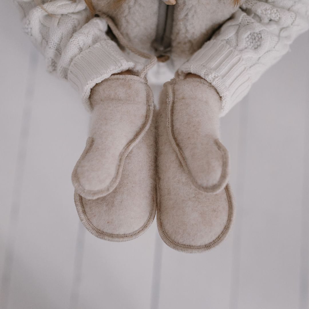 Moufles en laine Sierra 1-3y Brown – Zaffiro – Image 2