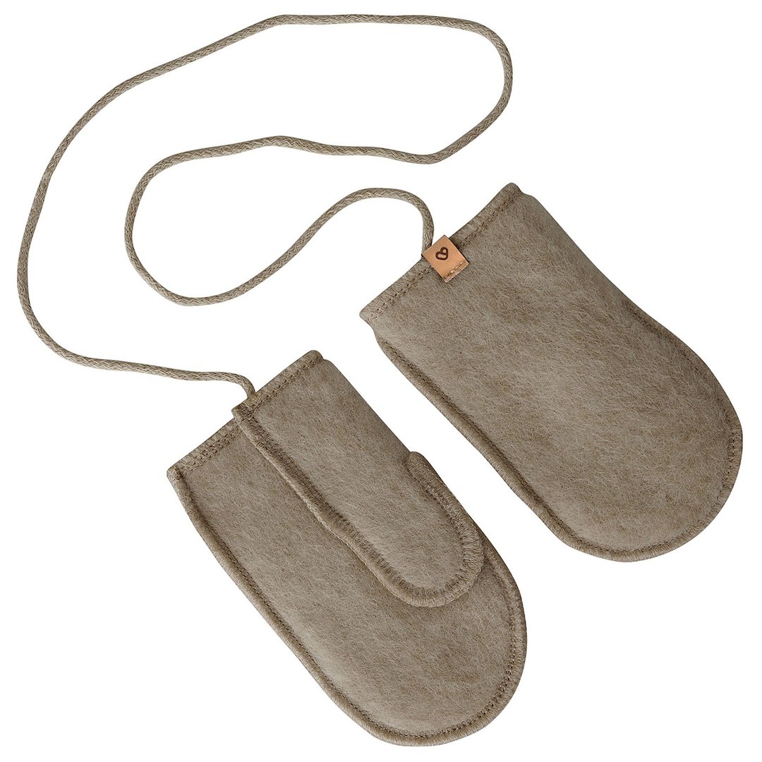 Moufles en laine Sierra 1-3y Brown – Zaffiro